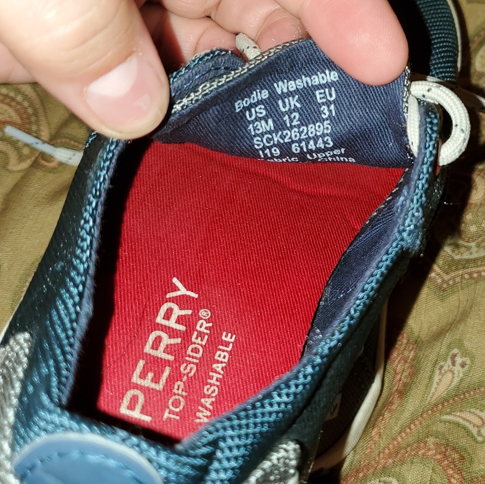 Navy Kids Sperrys